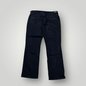 Levi's 505 Jeans Womens 10 Dark Wash Blue Straight Leg Stretch Denim‎ Pants